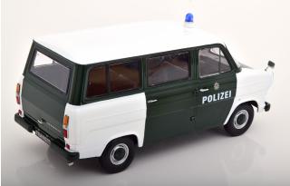 Ford Transit Bus 1965 Polizei Hamburg dunkelgrün/weiß  KK-Scale 1:18 Metallmodell (Türen, Motorhaube... nicht zu öffnen!)